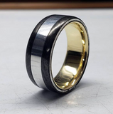 The Noble - Carbon Fiber & Metal Ring - Oxu Jewelry