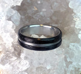 The Noble - Carbon Fiber & Metal Ring - Oxu Jewelry