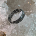 The Avalon - Damascus Steel Ring - Oxu Jewelry