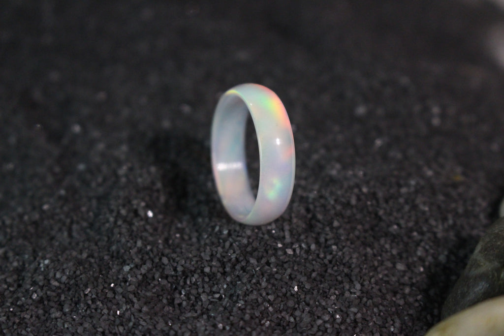 Opal Ring 1/20 ct tw Diamonds 10K White Gold | Jared