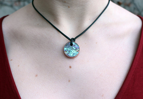 The Siren - Abalone & Copper Necklace - Oxu Jewelry