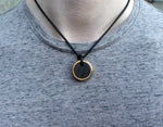 The Sergeant - Carbon Fiber & Brass Necklace - Oxu Jewelry