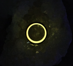 The Hourglass - Carbon Fiber Glow Ring - Oxu Jewelry