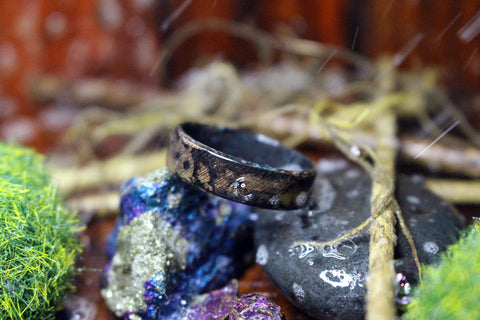 The Triton - Knurled Copper Ring